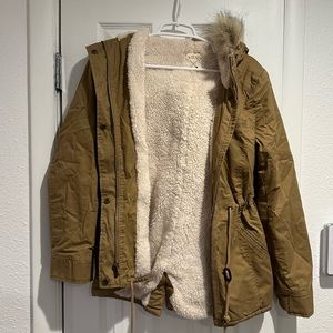 *SOLD* LA Hearts Brown Jacket with Sherpa Interior